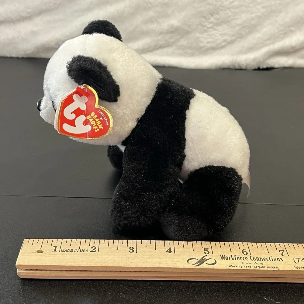 Ty BABOO Panda Bear Plush VelveTy Stuffed Animal Toy 2021 So Soft